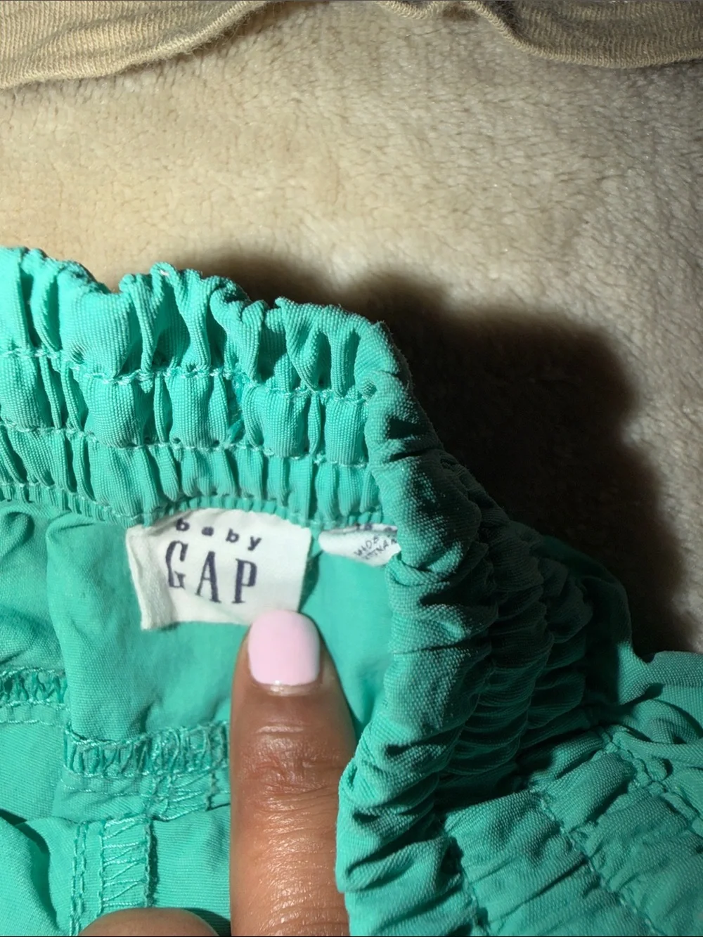 GAP Tan Tank with Watermelon Graphic & Teal Shorts Kids Matching Set